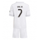 Real Madrid Vinicius Junior #7 Domaci Dres za djecu 2025-26 Kratak Rukav (+ Kratke hlače)